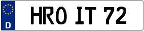 Truck License Plate